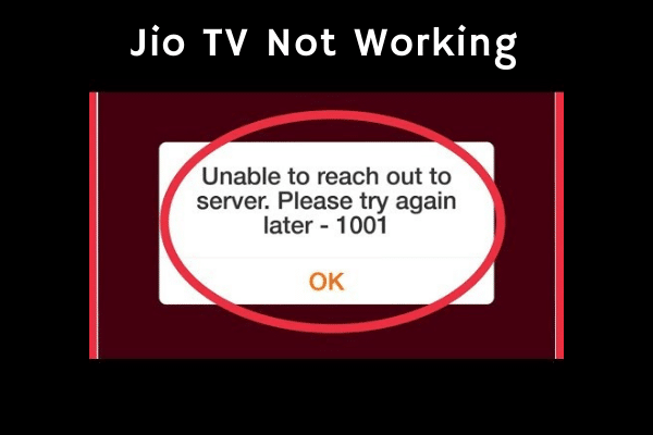 jio tv not working